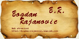 Bogdan Rajanović vizit kartica